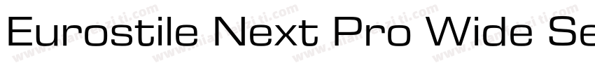 Eurostile Next Pro Wide SemiBold字体转换